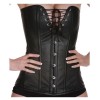 Women Steampunk Overbust Sexy Corset Tight Lacing Up Outwear Corset 